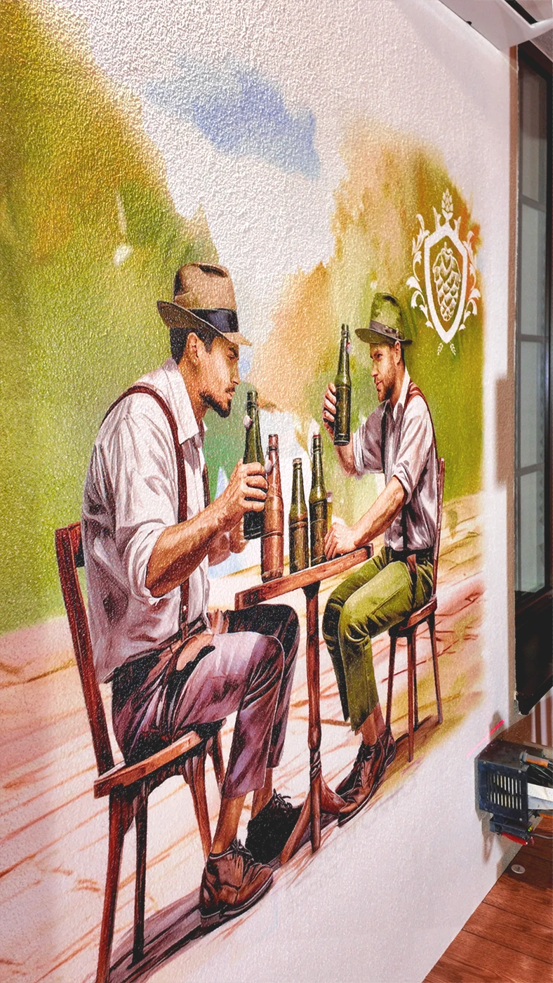 Druk na ścianie Browar Staropolski