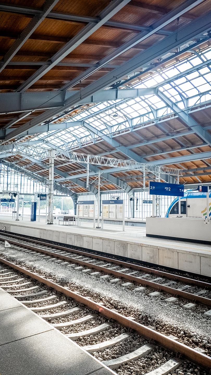 dworzec Bytom PKP druk ścienny