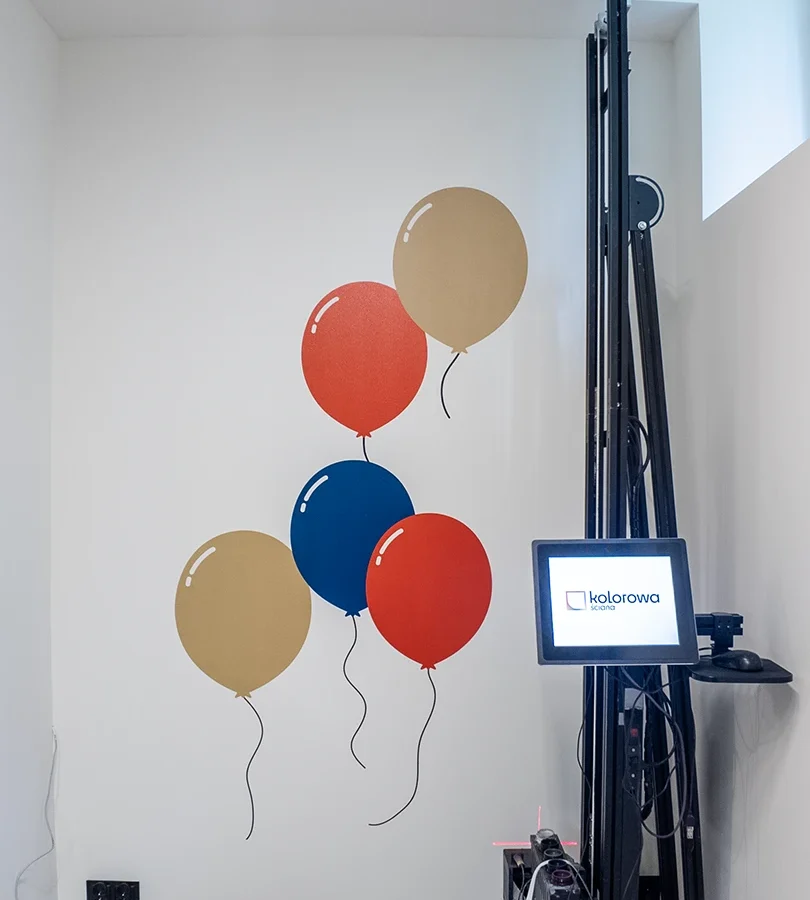 Druk ścienny Warszawa – realizacja Baloniki – Warszawa 2