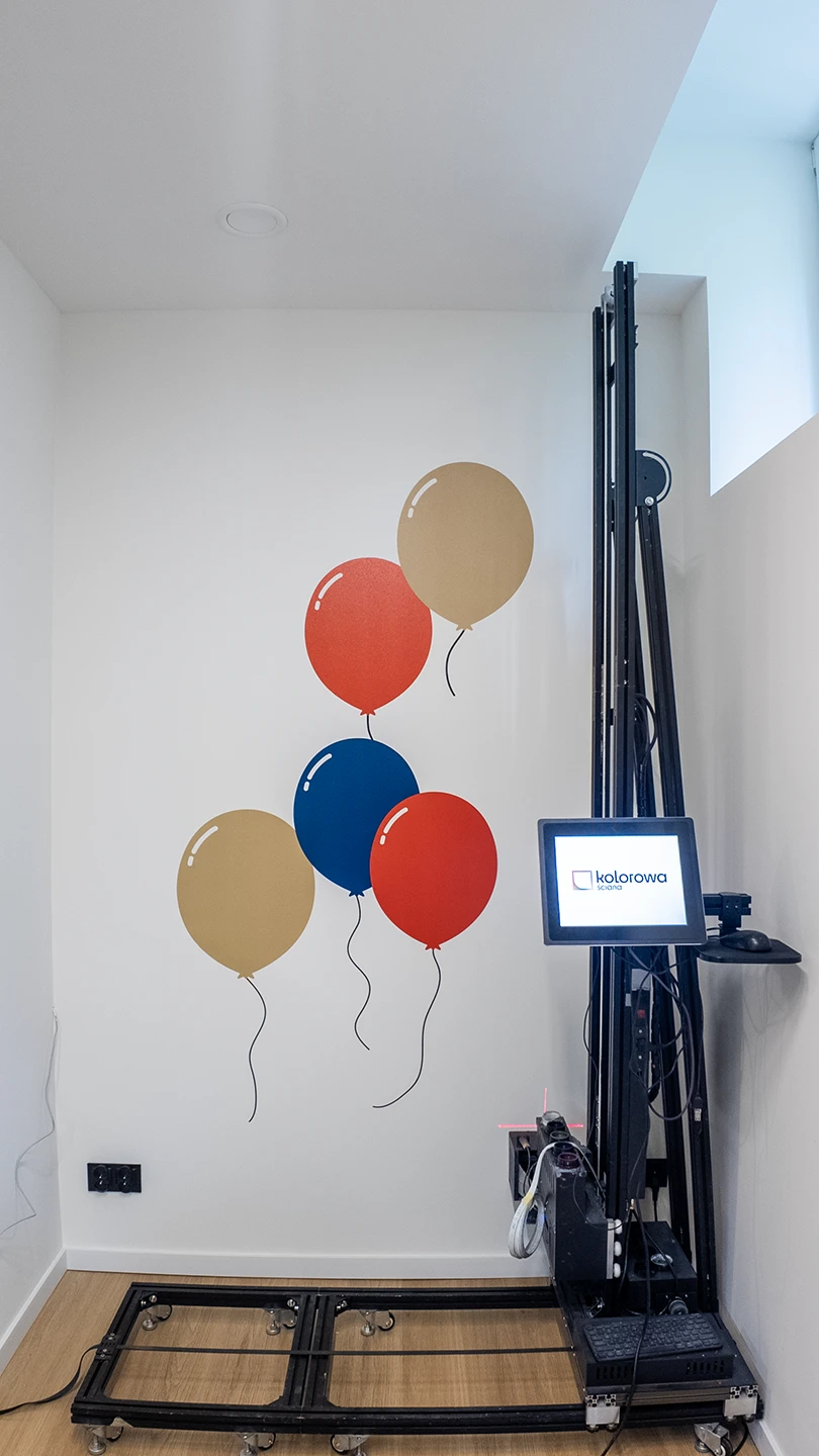 Druk ścienny Warszawa – realizacja Baloniki – Warszawa 2