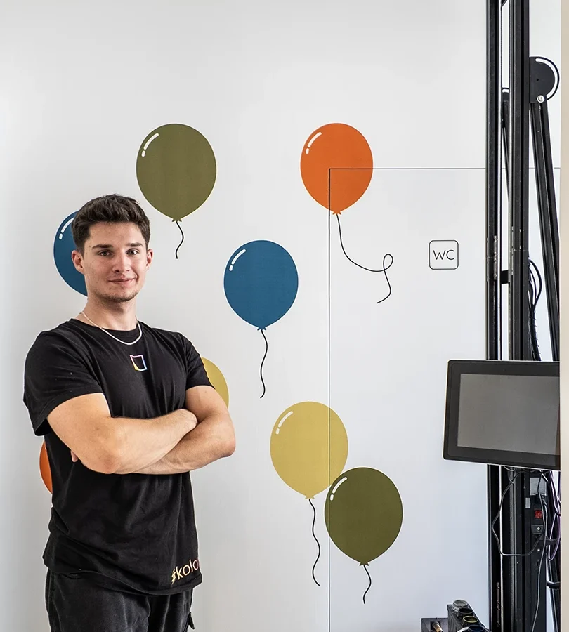 Druk ścienny Warszawa – realizacja Balonki – Warszawa