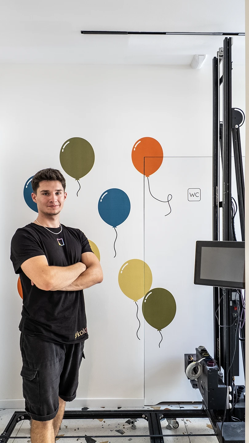 Druk ścienny Warszawa – realizacja Balonki – Warszawa