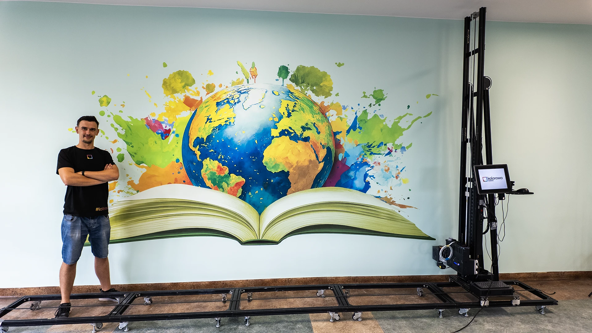 Druk ścienny Grabów nad Prosną – realizacja Szkoła im. UNICEF – Grabów nad Prosną – 3