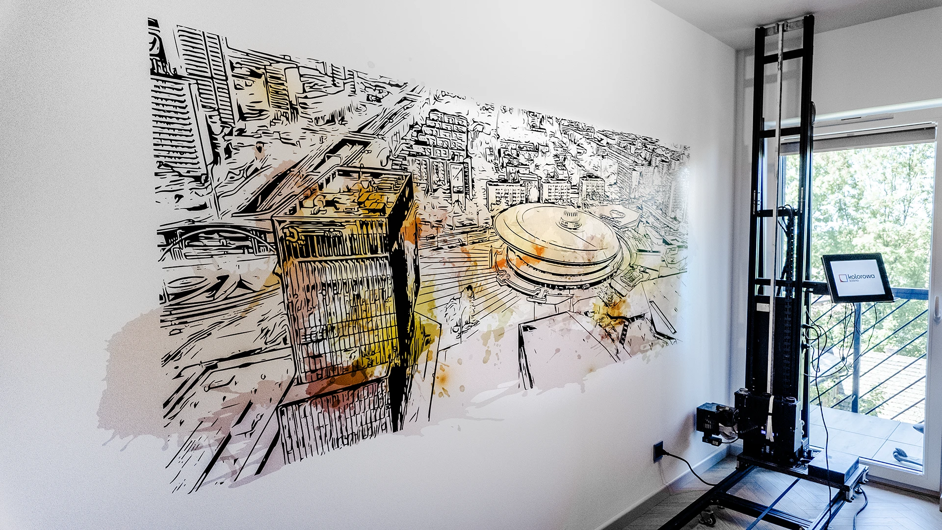 Druk ścienny Zabrze – realizacja Mieszkanie prywatne – Zabrze