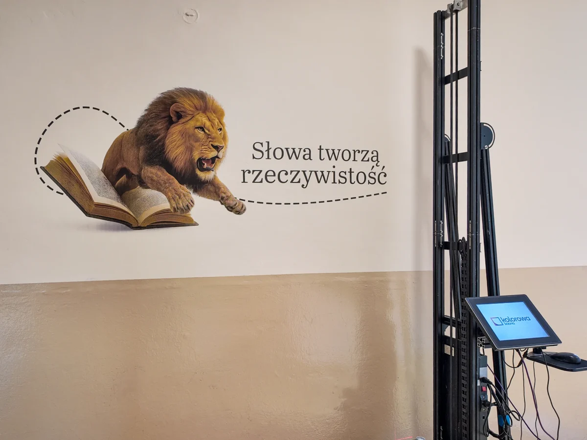 Druk ścienny Pabianice – realizacja Szkoła w Pabianicach