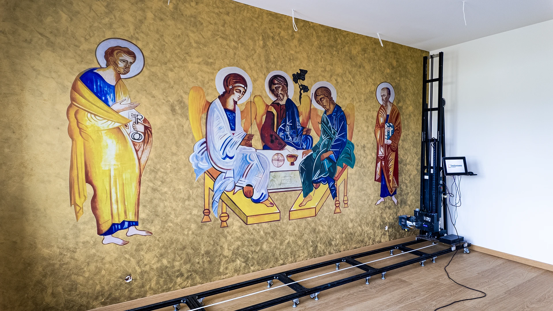 Druk ścienny Poznań – realizacja Salka Katechetyczna w Poznaniu