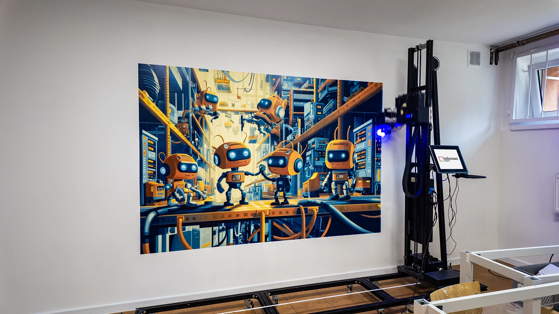 Druk ścienny Dąbrowa Górnicza – realizacja SP 22 Dąbrowa Górnicza