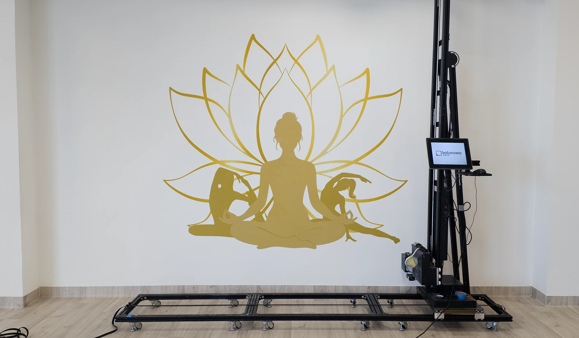 Druk ścienny Tarnów – realizacja Xtreme Fitness – Sala mentalna