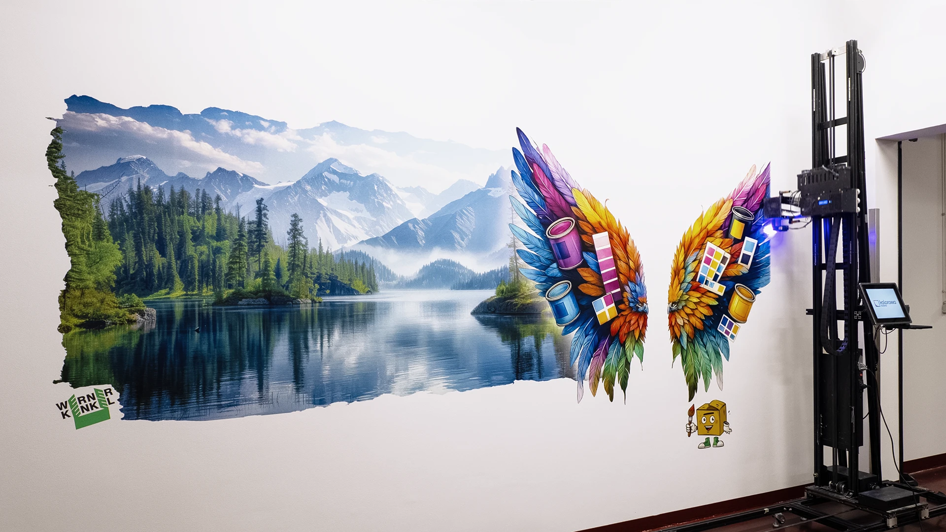 Druk ścienny Krzycko Wielkie  – realizacja Werner Kenkel