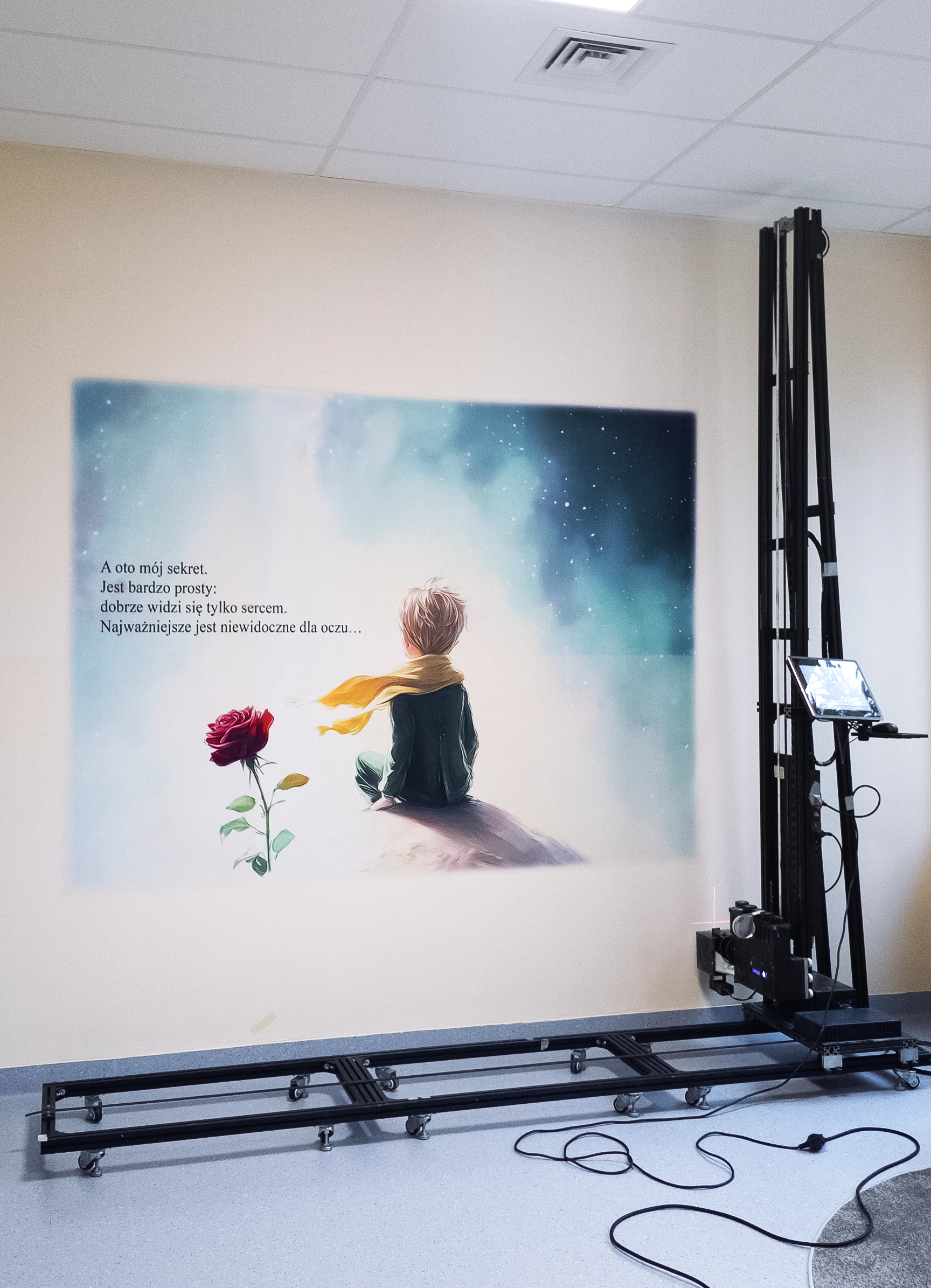 Druk ścienny Wola Taczowska – realizacja Szkoła w Woli Taczowskiej