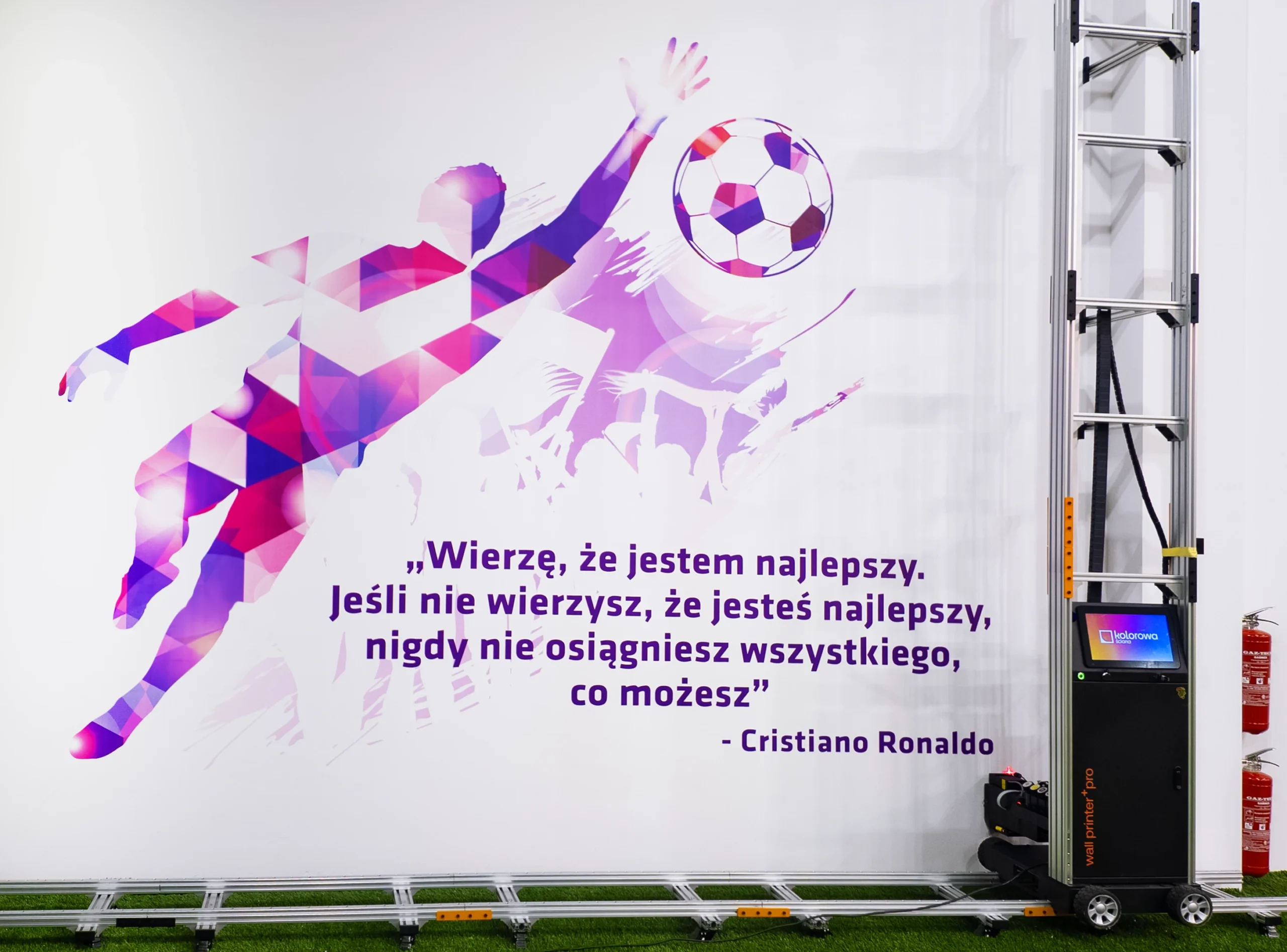 Druk ścienny Otwock – realizacja SP4 Otwock 2