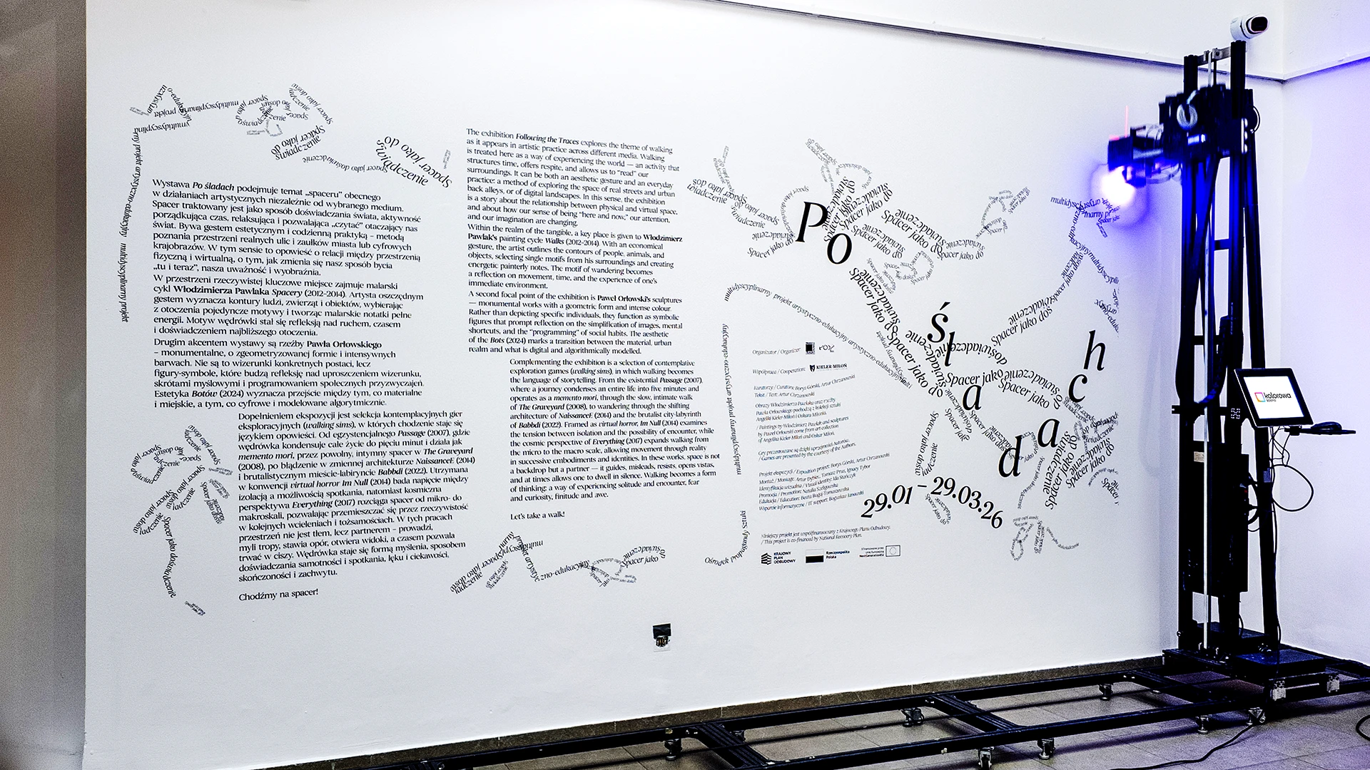 Druk ścienny Łódź – realizacja Miejska Galeria Sztuki w Łodzi