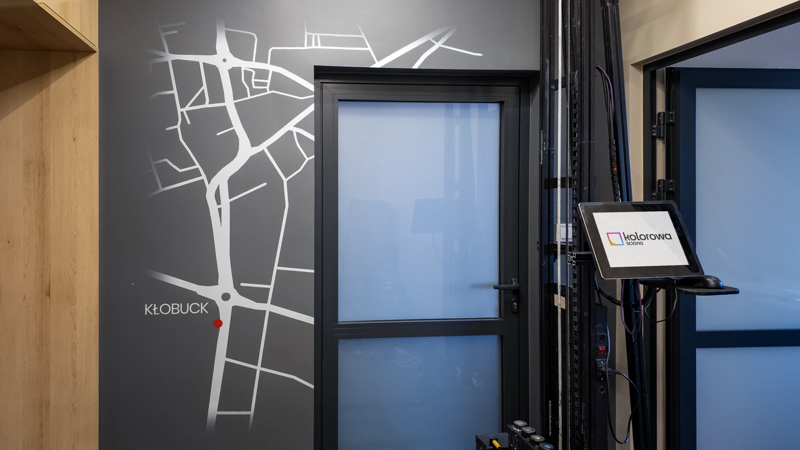 Druk ścienny Kłobuck – realizacja Kancelaria Notarialna w Kłobucku