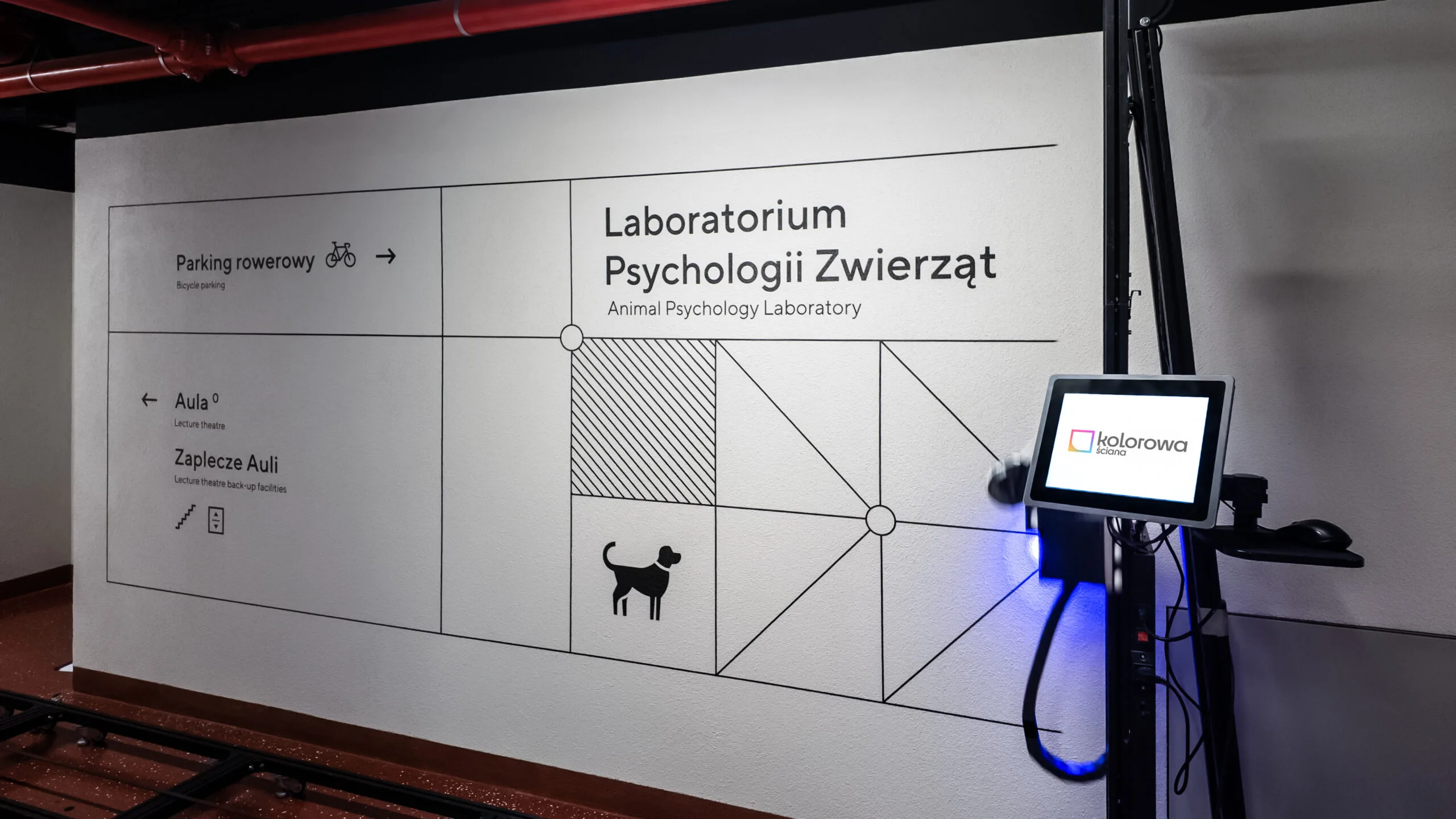 Druk ścienny Warszawa – realizacja Uniwersytet Warszawski – Wydział Psychologii