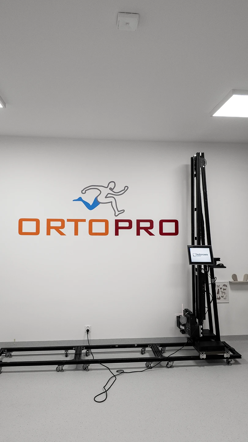 Druk ścienny Łódź – realizacja Gabinet Ortopro 2