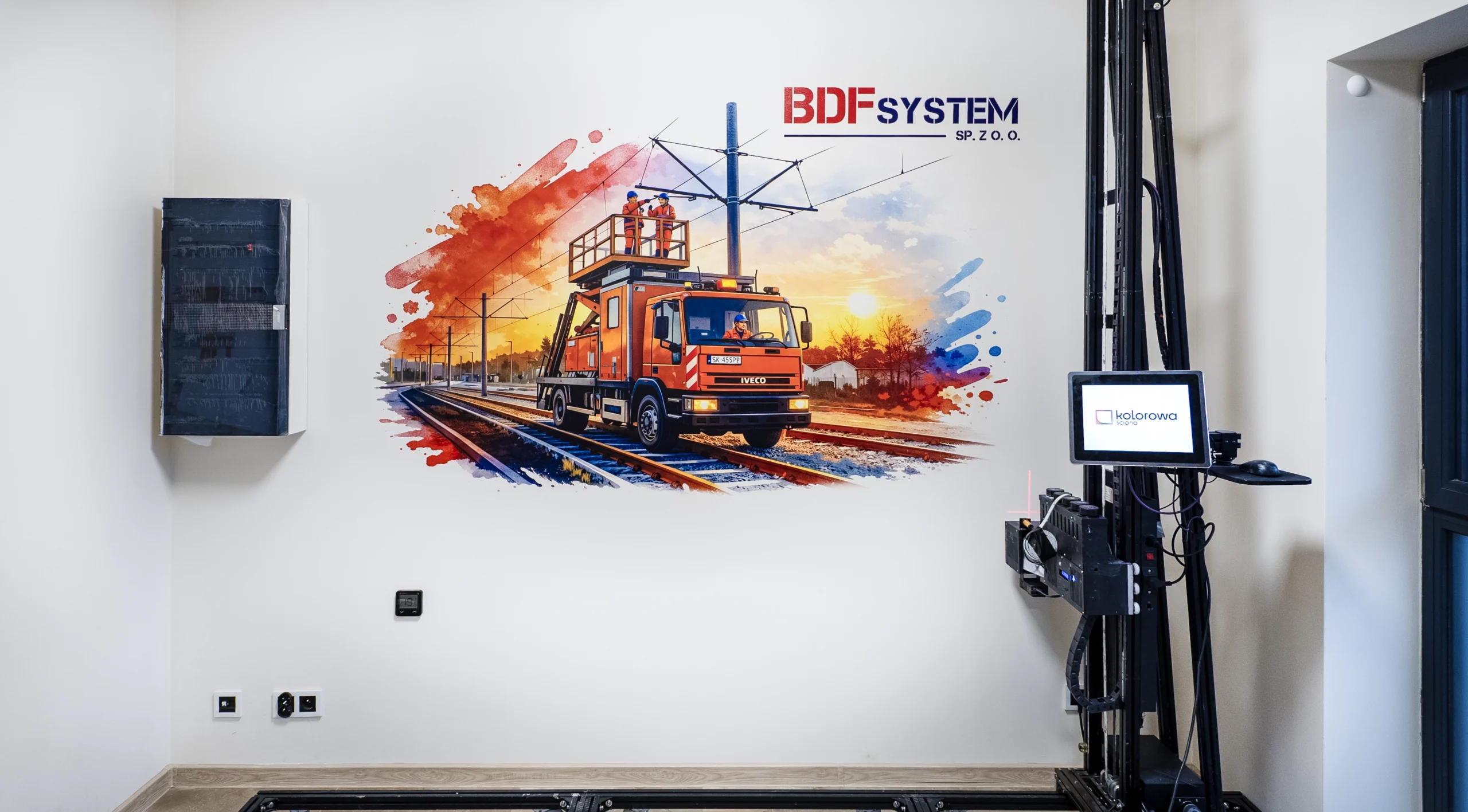 Druk ścienny Częstochowa – realizacja BDF SYSTEM
