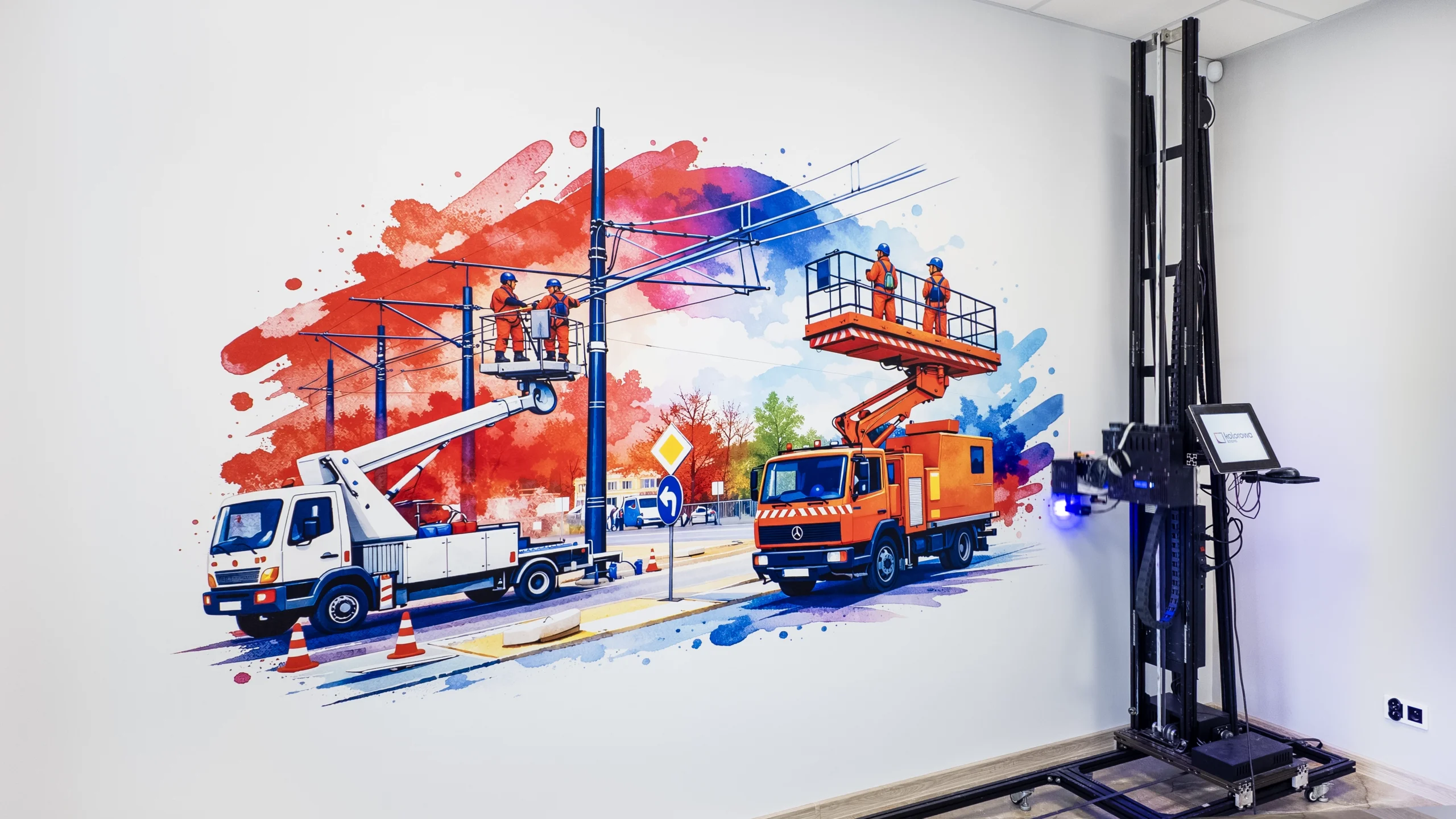 Druk ścienny Częstochowa – realizacja BDF SYSTEM 1