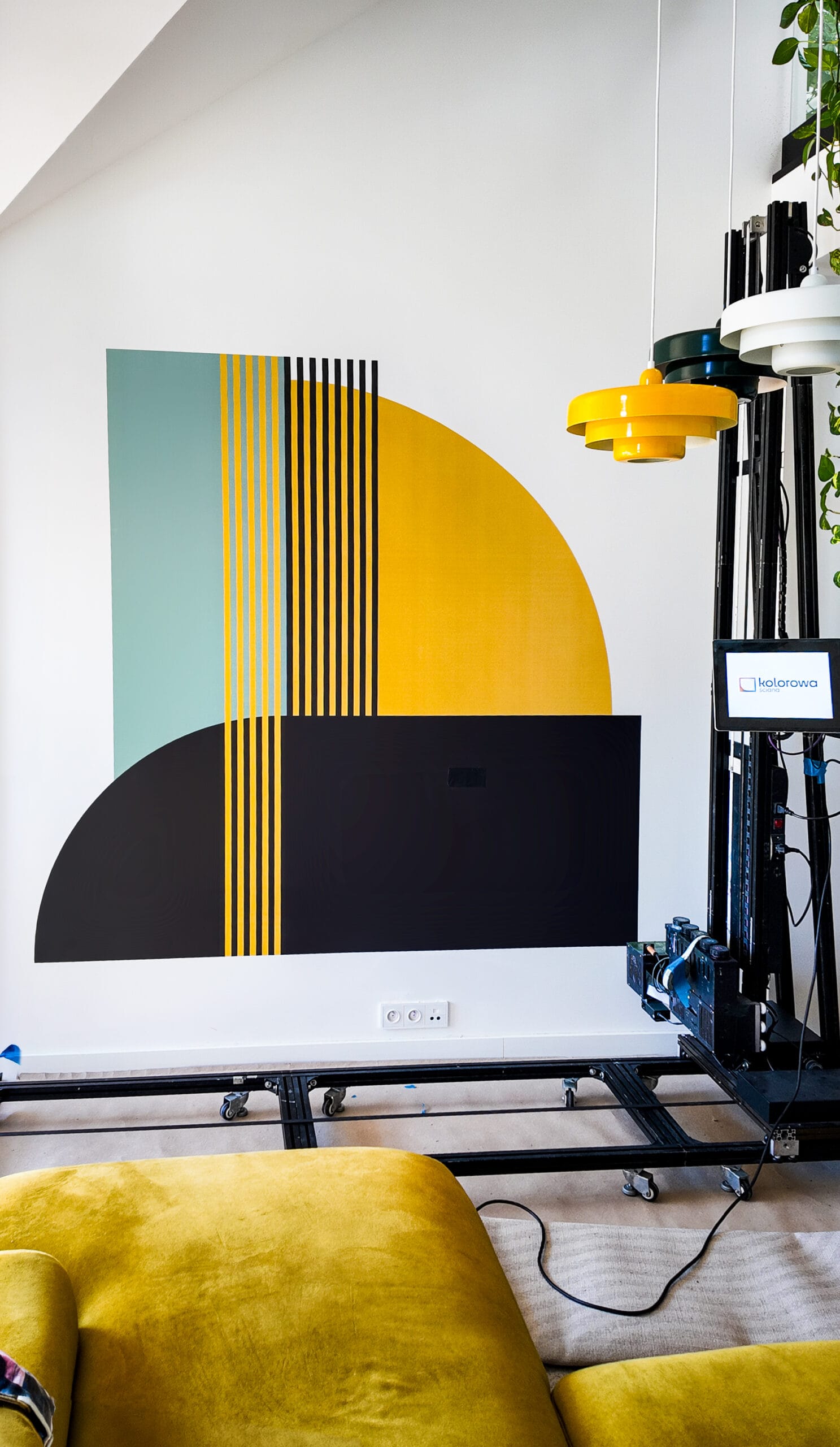 Druk ścienny Warszawa – realizacja Mieszkanie prywatne