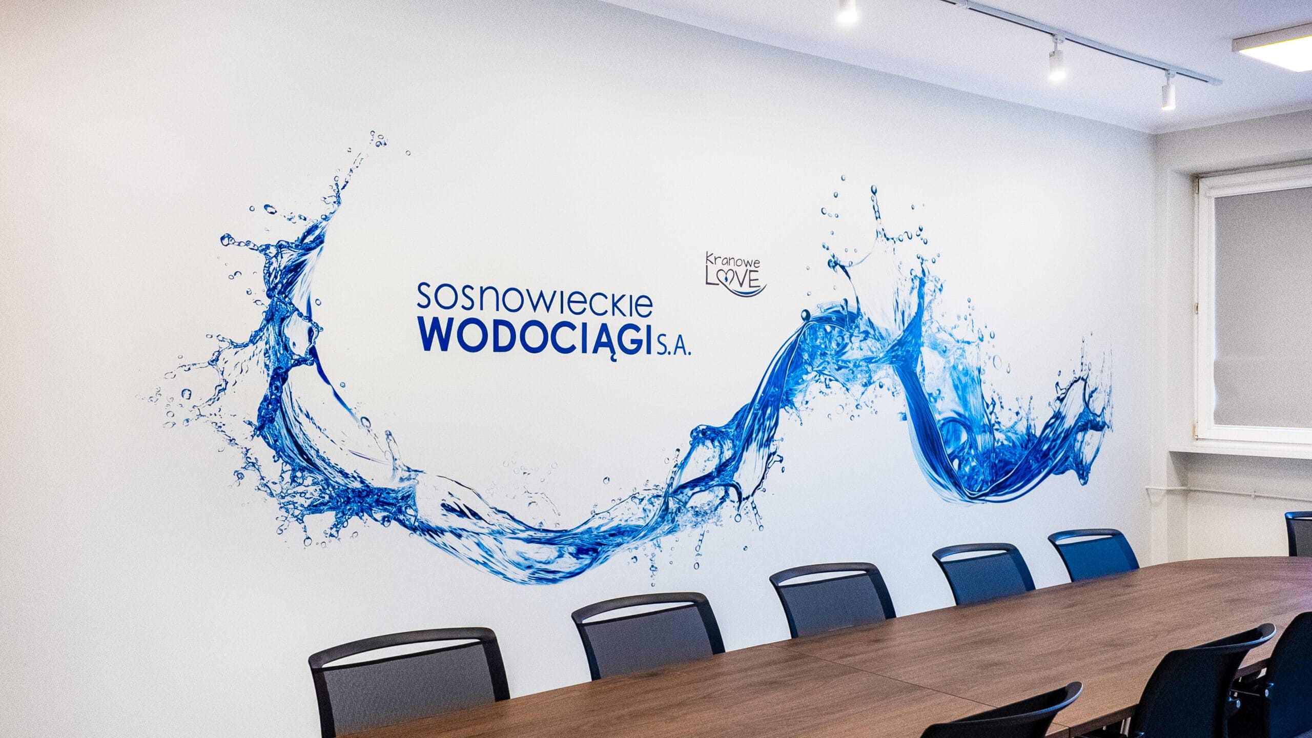 Druk ścienny Sosnowiec – realizacja Wodociągi Sosnowieckie S.A. 2