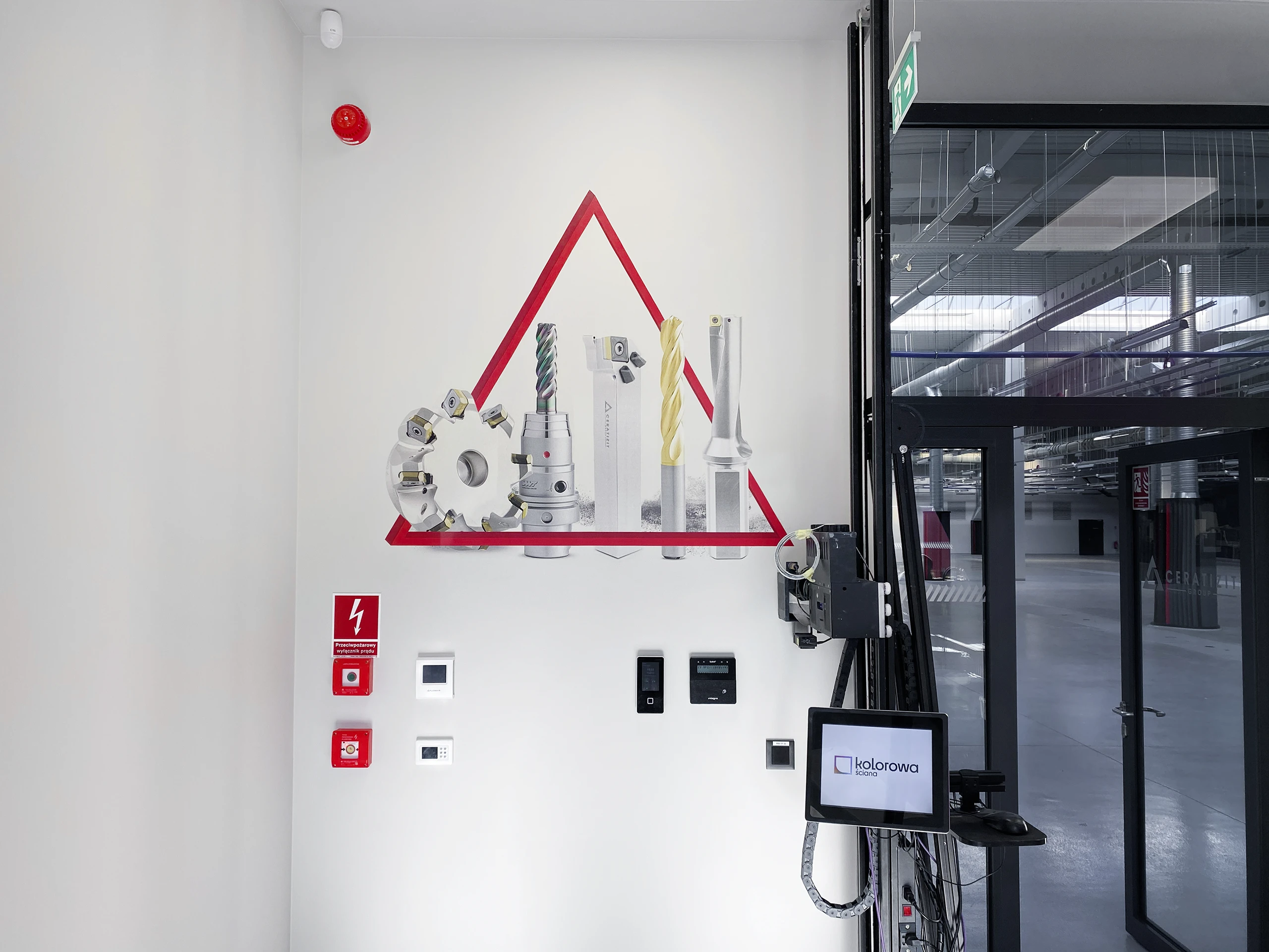 Druk ścienny Kędzierzyn-Koźle – realizacja Ceratizit 2