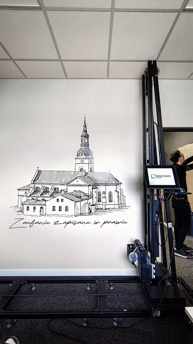 Druk ścienny Kłobuck – realizacja Kancelaria Notarialna w Kłobucku – 2